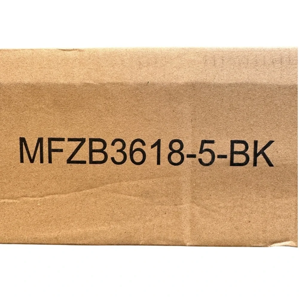 Metal Folding Shelving Unit Frame Black MFZB3618-5-BK Collapsible Storage Rack